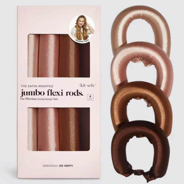 Satin Jumbo Flexi Rods 4 Pcs- Rosewood