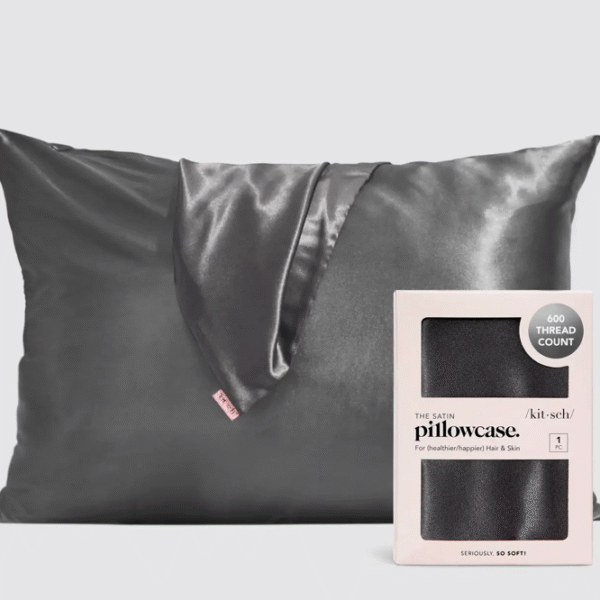 Satin Pillowcase - Charcoal