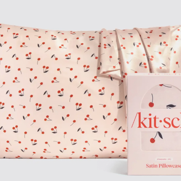 Satin Pillowcase Standard - Cherry Print